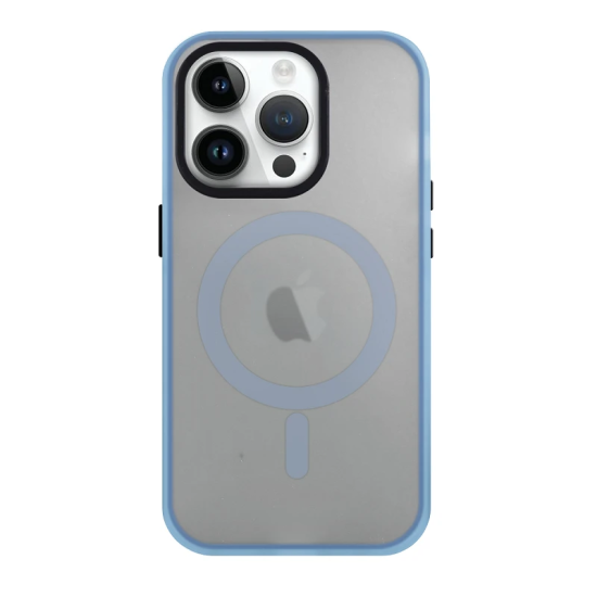 Hard Case With Magnetic Closure For Apple iPhone 15 Pro Max Smoked Blue